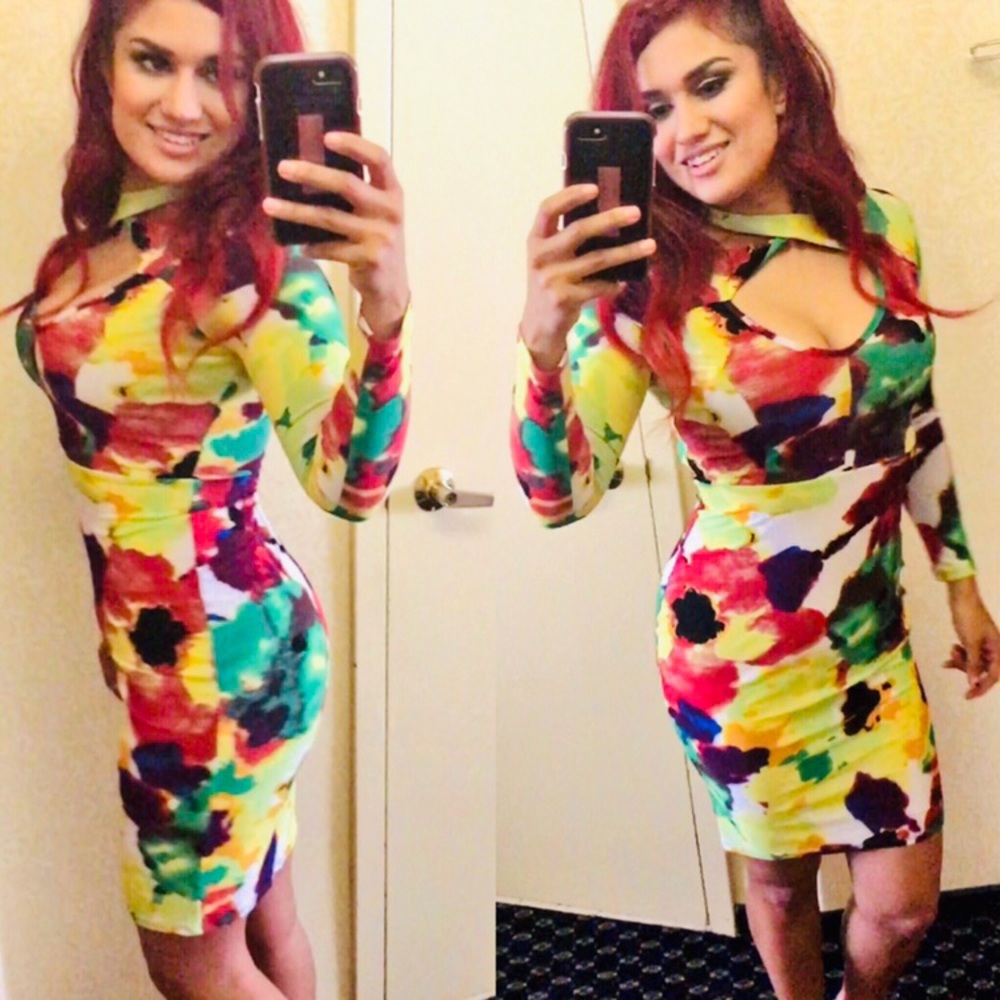 Colorful pinup dress